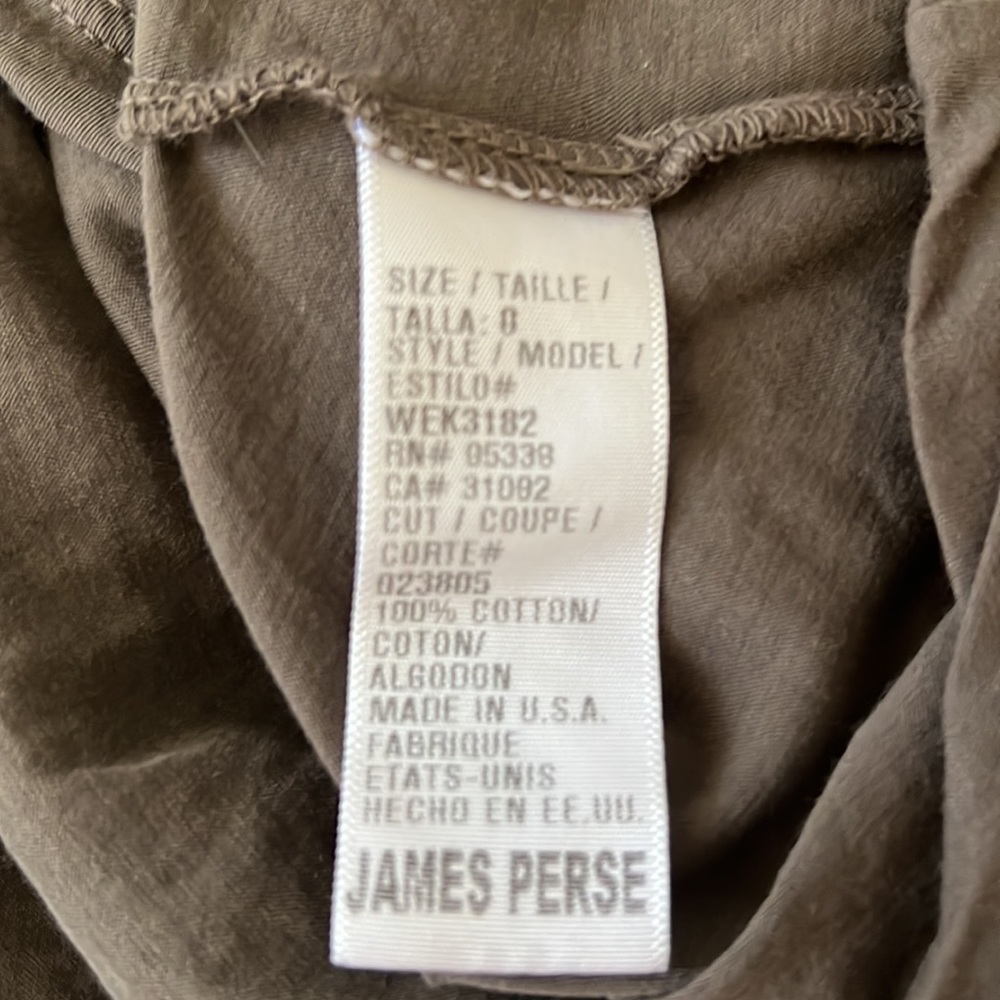 James Perse Deep V Neck T Shirt Size 0 - Picture 8 of 8